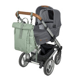 Rolltop Up Rucksack Silber Grün