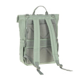 Rolltop Up Rucksack Silber Grün