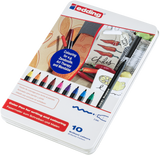 edding 1300 Fasermaler medium 10er-Metallbox sortiert