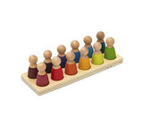 Spielfiguren „Regenbogen“  aus Holz 12 Stück