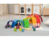 Spielfiguren „Regenbogen“  aus Holz 12 Stück