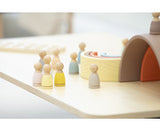 Spielfiguren „Regenbogen“ aus Holz 12 Stück