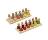 Spielfiguren „Regenbogen“  aus Holz 12 Stück