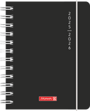 Schülerkalender A6 2S/1W Plain Black 2025/2026