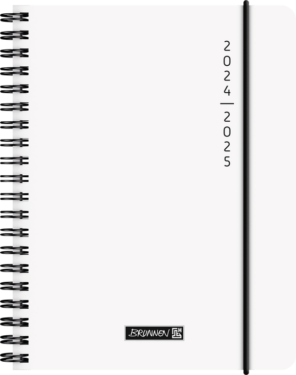 Schülerkalender A6 2S/1W Plain White 2024/2025