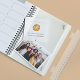 Schülerkalender A6 Plain Black 2025/2026 1Seite/1Tag