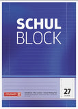 BRUNNEN Schulblock Lin. 27
