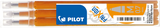 Pilot Pen - Ersatzmine Frixion Clicker, Stärke 0.7 mm, 3 Stück
