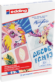 edding 30010 Acryl-Postkartenblock A6 20 Blatt weiß