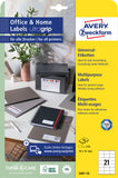 Etiketten, Home Office, Kleinpackung Avery Zweckform 21