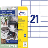Etiketten, Home Office, Kleinpackung Avery Zweckform 21