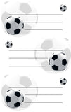 Buch-Etiketten Z-Design Fußball schwarz