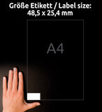 Etiketten, Home Office, Kleinpackung Avery Zweckform 40