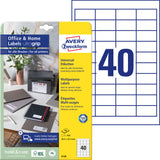 Etiketten, Home Office, Kleinpackung Avery Zweckform 40
