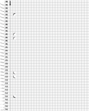 Collegeblock Student A5 5 mm kariert Deckblatt: rot