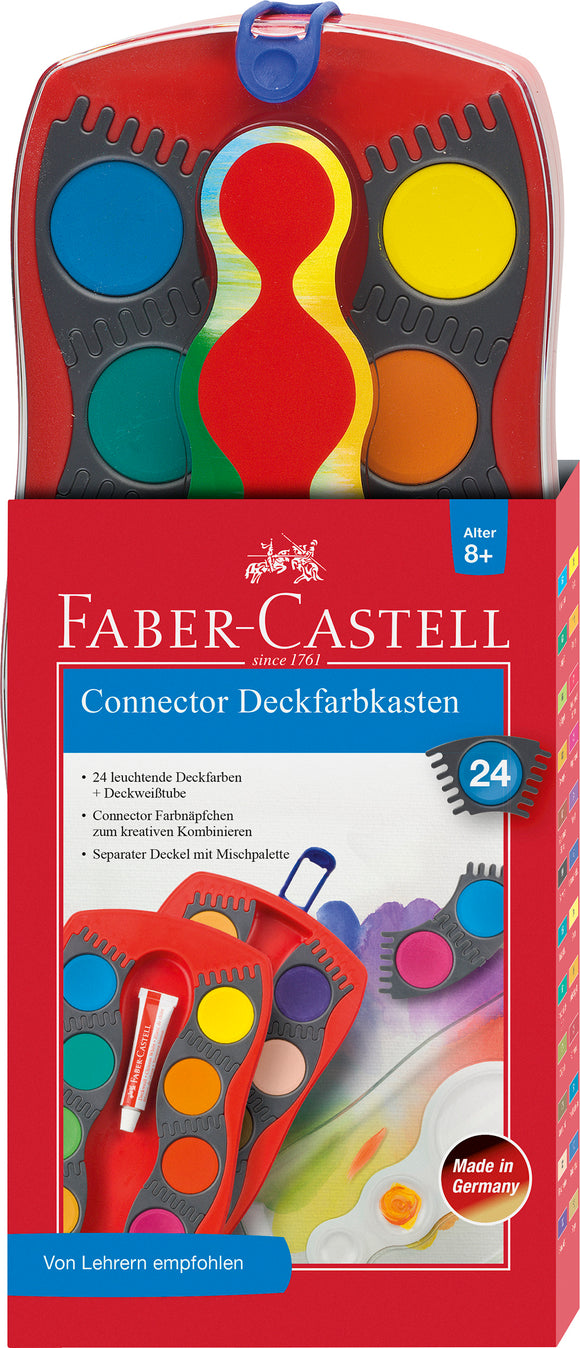 FABER CASTELL Farbkasten CONNECTOR 24 Farben