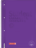 BRUNNEN Collegeblock A4 violett Lin. 27 80 Blatt
