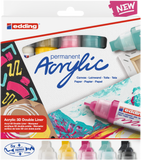EDDING 5400 Acrylmarker 5er-Set 3D Double Liner