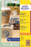 Naturbraune Etiketten Avery Zweckform