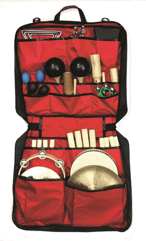 Percussion-Tasche mit 24 Instrumenten