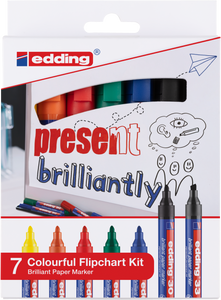 edding Colourful Flipchart Kit 7St Set