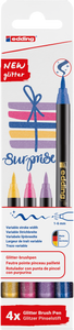 edding 1340 glitter Pinselstift sortiert 4St Set
