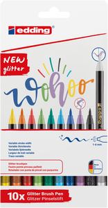 edding 1340 glitter Pinselstift sortiert 10St Set