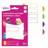Wasserfeste Aufkleber neon 24St. Avery Zweckform