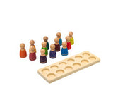 Spielfiguren „Regenbogen“  aus Holz 12 Stück