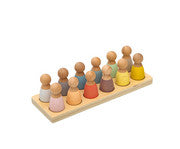 Spielfiguren „Regenbogen“ aus Holz 12 Stück