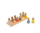 Spielfiguren „Regenbogen“ aus Holz 12 Stück