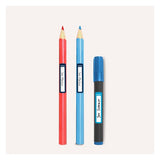 Stiftaufkleber blau/grün 50x10 30St. Avery Zweckform