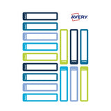 Stiftaufkleber blau/grün 50x10 30St. Avery Zweckform