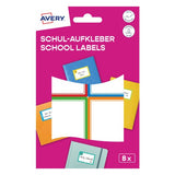 Schulaufkleber bunt 44x64 8St. Avery Zweckform