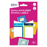 Schulaufkleber blau/grün 44x64 8St. Avery Zweckform