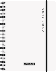 Schülerkalender A6 2S/1W Plain White 2024/2025