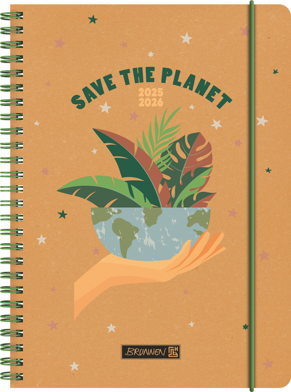 Schülerkalender A5 Save The Planet 2025/2026 2Seiten/1Woche