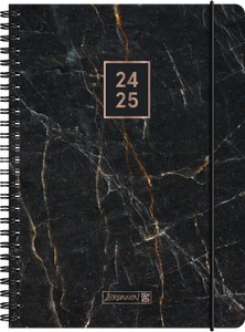 Schülerkalender A5 Black Marble 2024/2025 2Seiten/1Woche