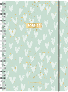 Schülerkalender A5 Hearts 2025/2026 2Seiten/1Woche