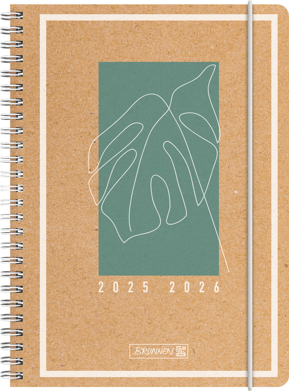 Schülerkalender A5 Jungle Leaf 2025/2026 2Seiten/1Woche