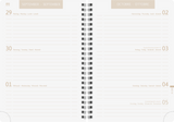 Schülerkalender A5 Jungle Leaf 2025/2026 2Seiten/1Woche