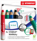 Trockenmarker für Whiteboards und Flipcharts STABILO® MARKdry Etui STABILO