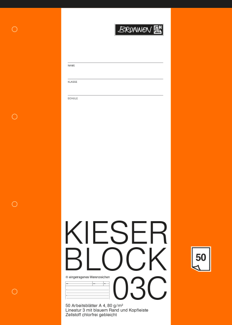Kopie von BRUNNEN Kieser Block DIN A4 03C