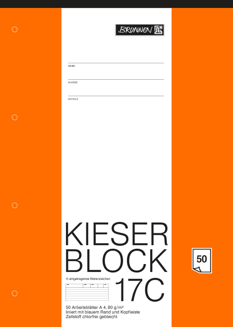 BRUNNEN Kieser Block DIN A4 17C