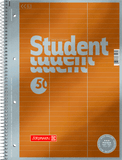 Collegeblock Premium Student „Vokabeln“ A4 liniert, mit zwei Teilungslinien, Lin 54 Deckblatt: gelb-metallic