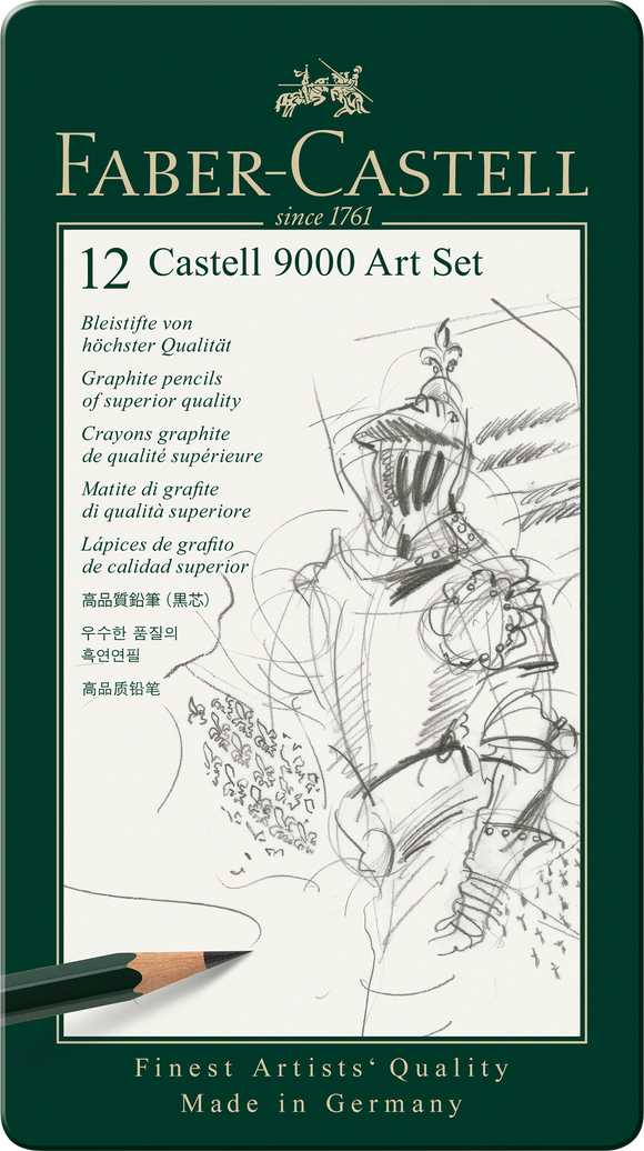 Bleistift CASTELL 9000 12St. im Etui Art Set
