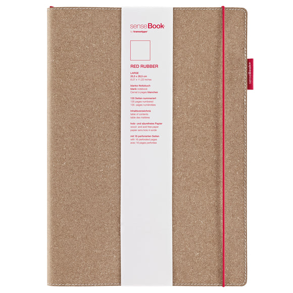 transotype senseBook Red Rubber large 20,5x28,5cm