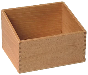 Holz-Sortierbox leer