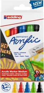 EDDING 5100 Acrylmarker 5er-Set 2-3 mm medium