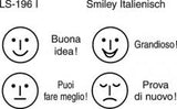 Lehrerstempel-Set Mimik italienisch